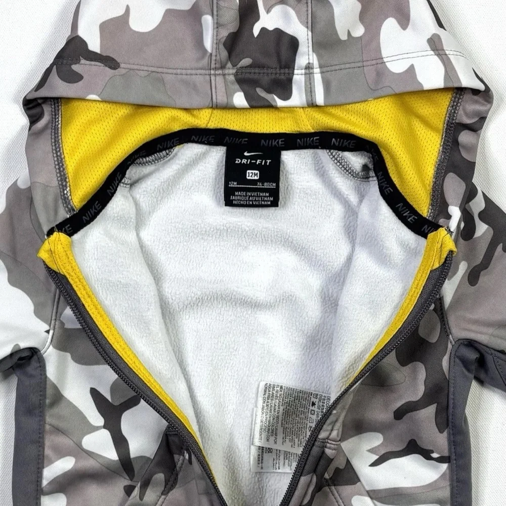 Nike Kids Gray Camo Hoodie - Picture 4 of 11